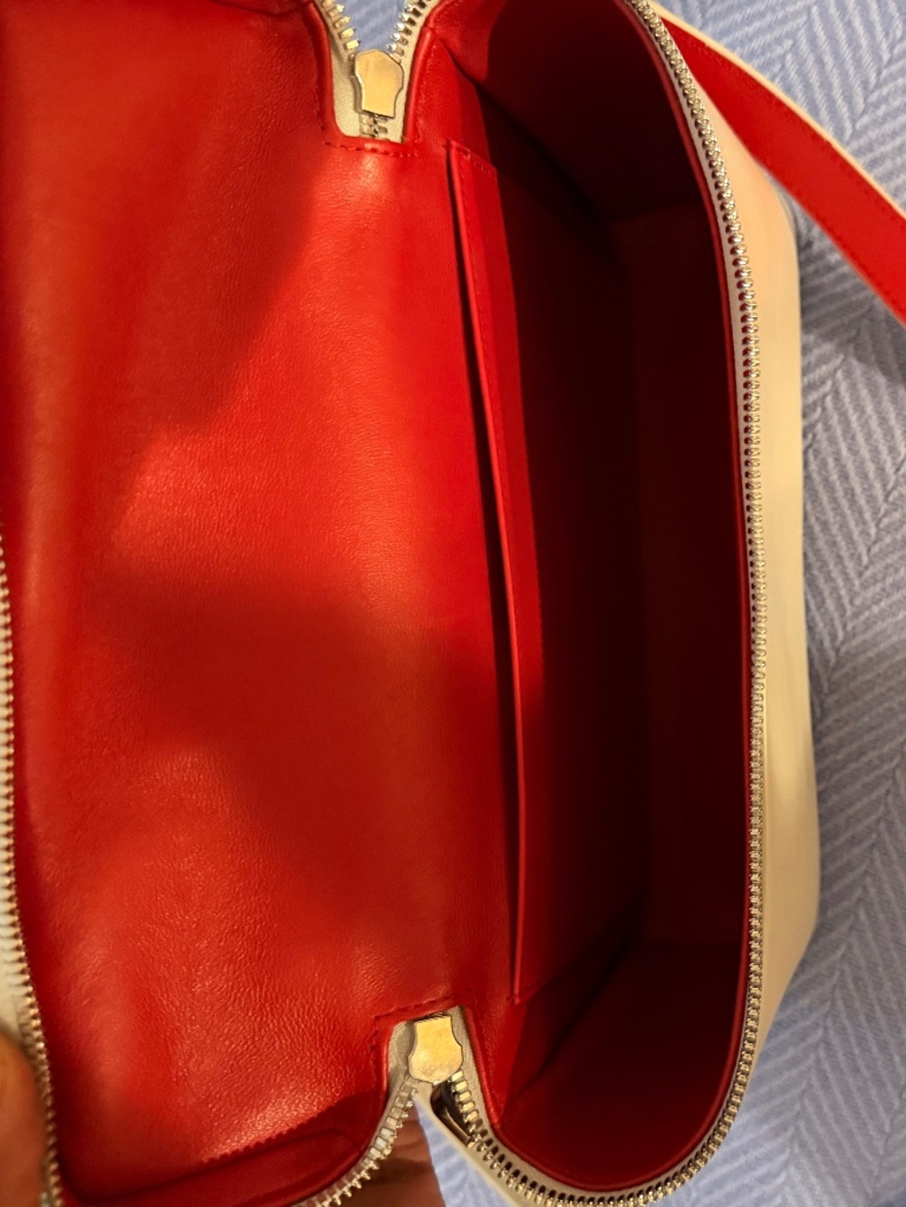 Red bottom side bag